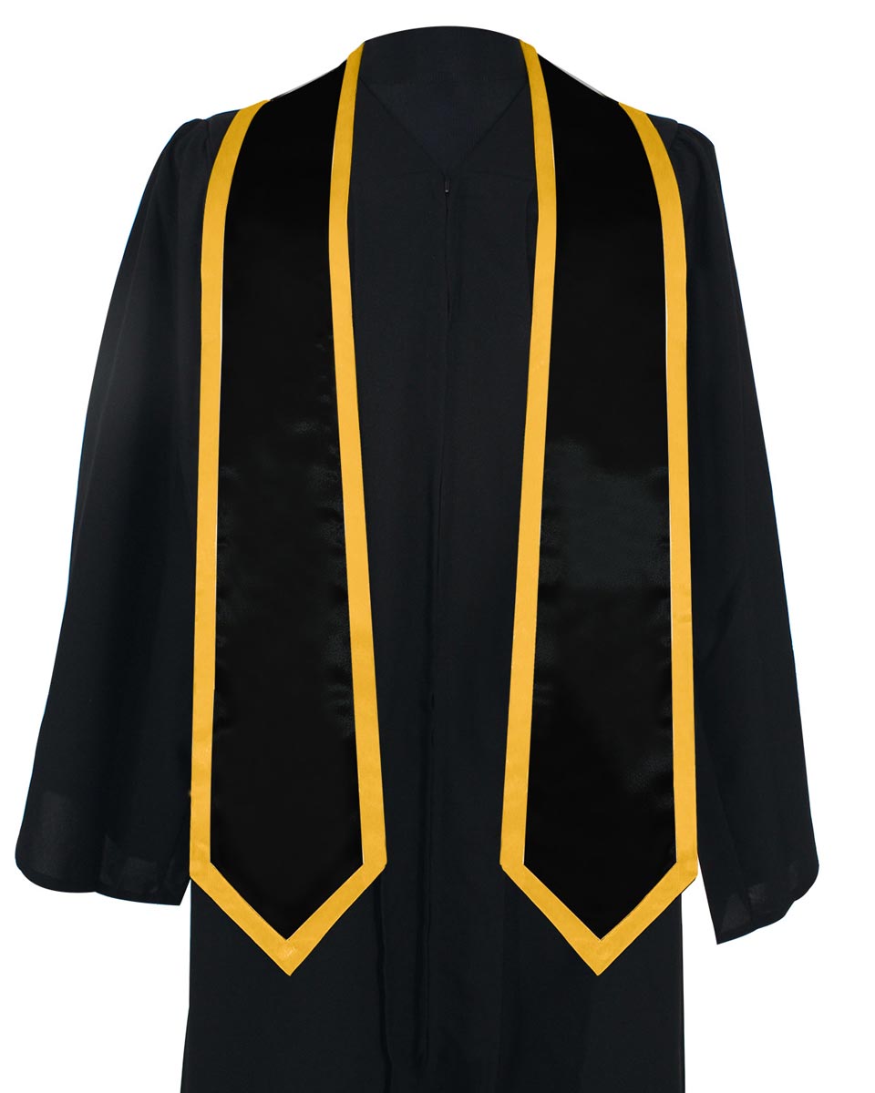 Graduation Stoles Classic End With Trim - 11 Colors Available