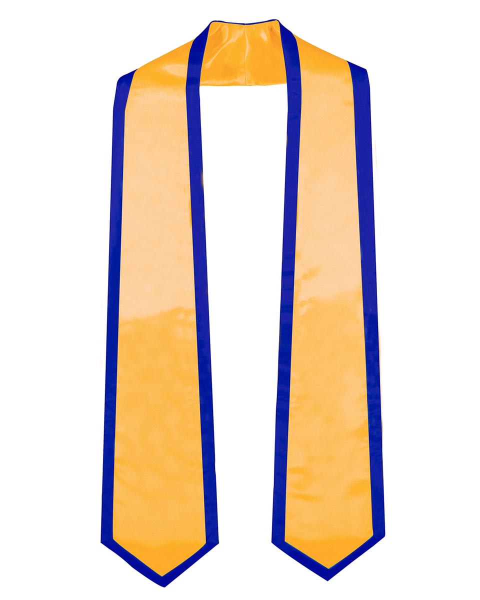 Graduation Stoles Classic End With Trim - 11 Colors Available