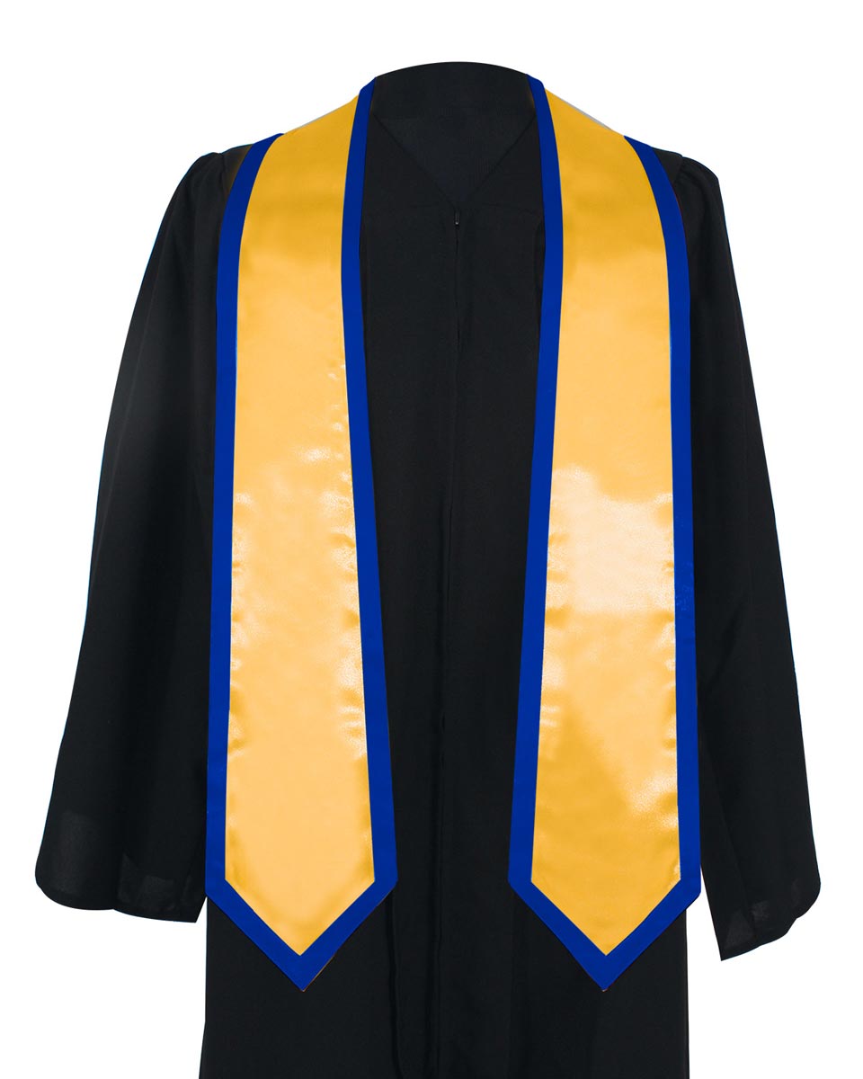 Graduation Stoles Classic End With Trim - 11 Colors Available