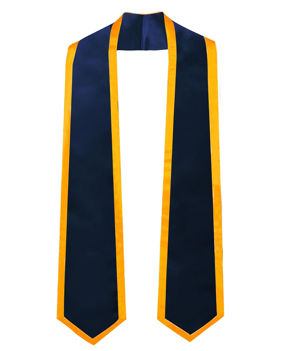 Graduation Stoles Classic End With Trim - 11 Colors Available