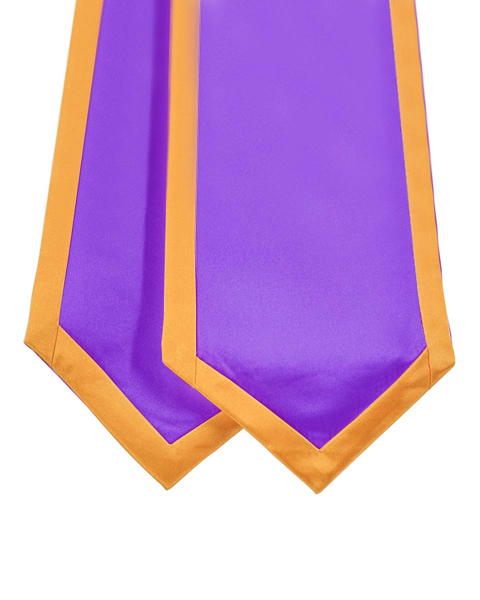 Graduation Stoles Classic End With Trim - 11 Colors Available