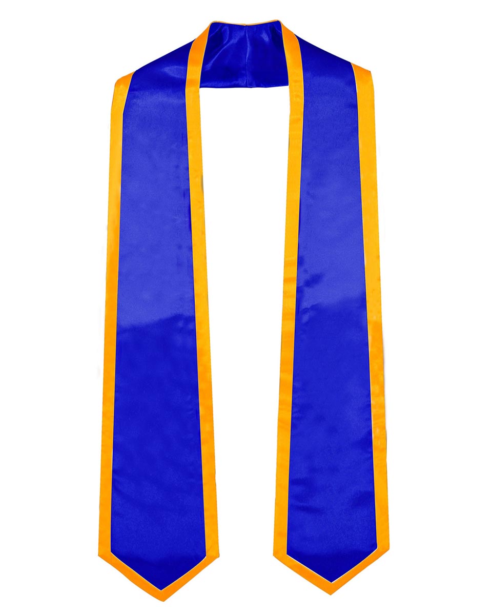 Graduation Stoles Classic End With Trim - 11 Colors Available