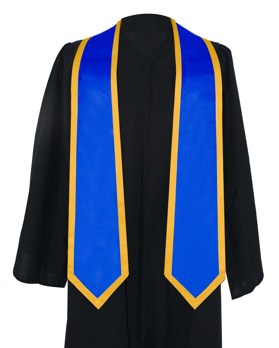 Graduation Stoles Classic End With Trim - 11 Colors Available