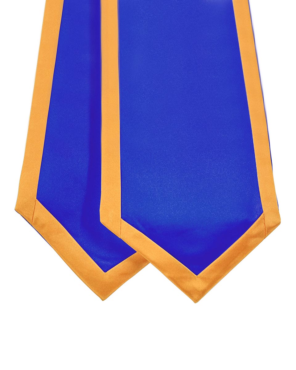 Graduation Stoles Classic End With Trim - 11 Colors Available