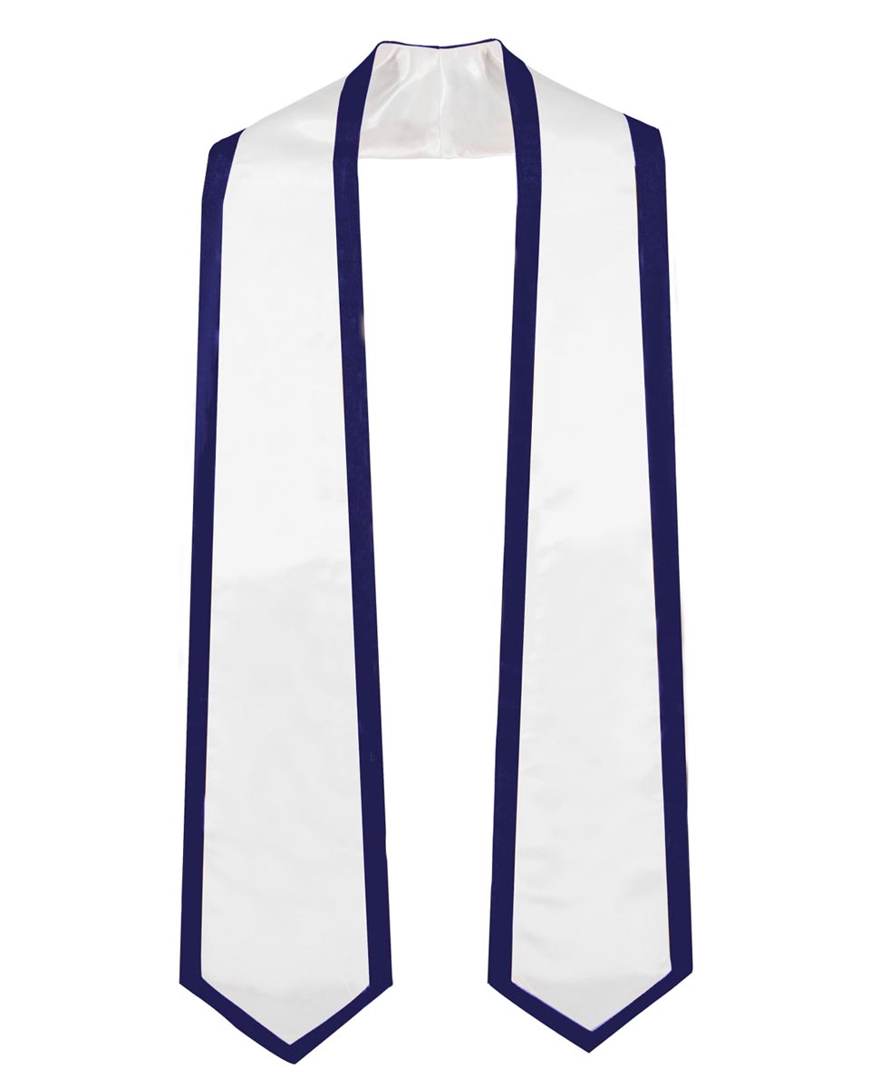 Graduation Stoles Classic End With Trim - 11 Colors Available