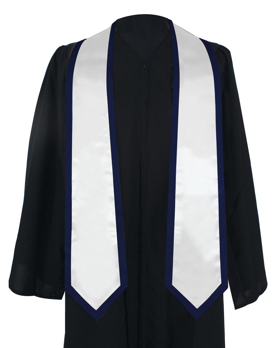 Graduation Stoles Classic End With Trim - 11 Colors Available