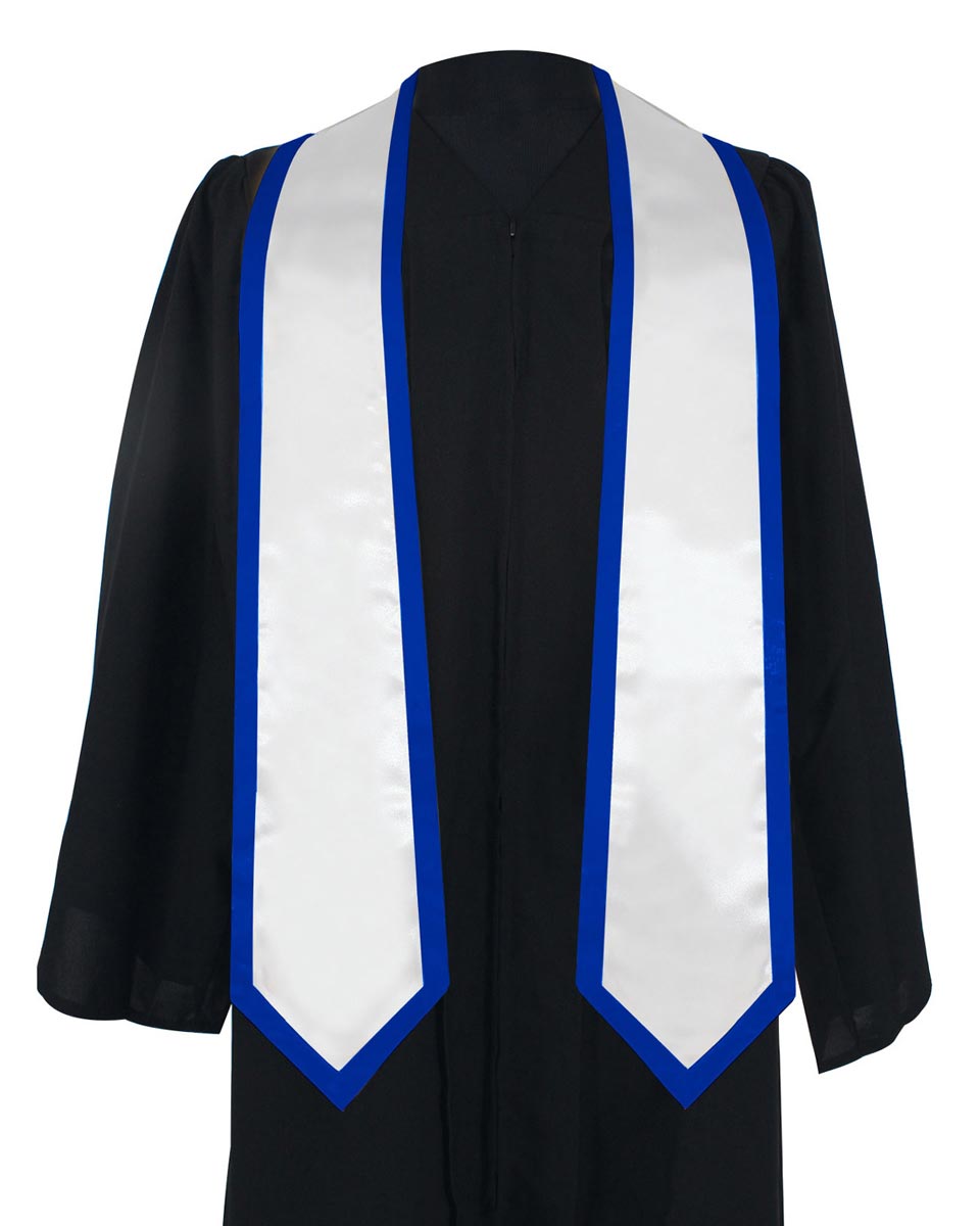 Graduation Stoles Classic End With Trim - 11 Colors Available