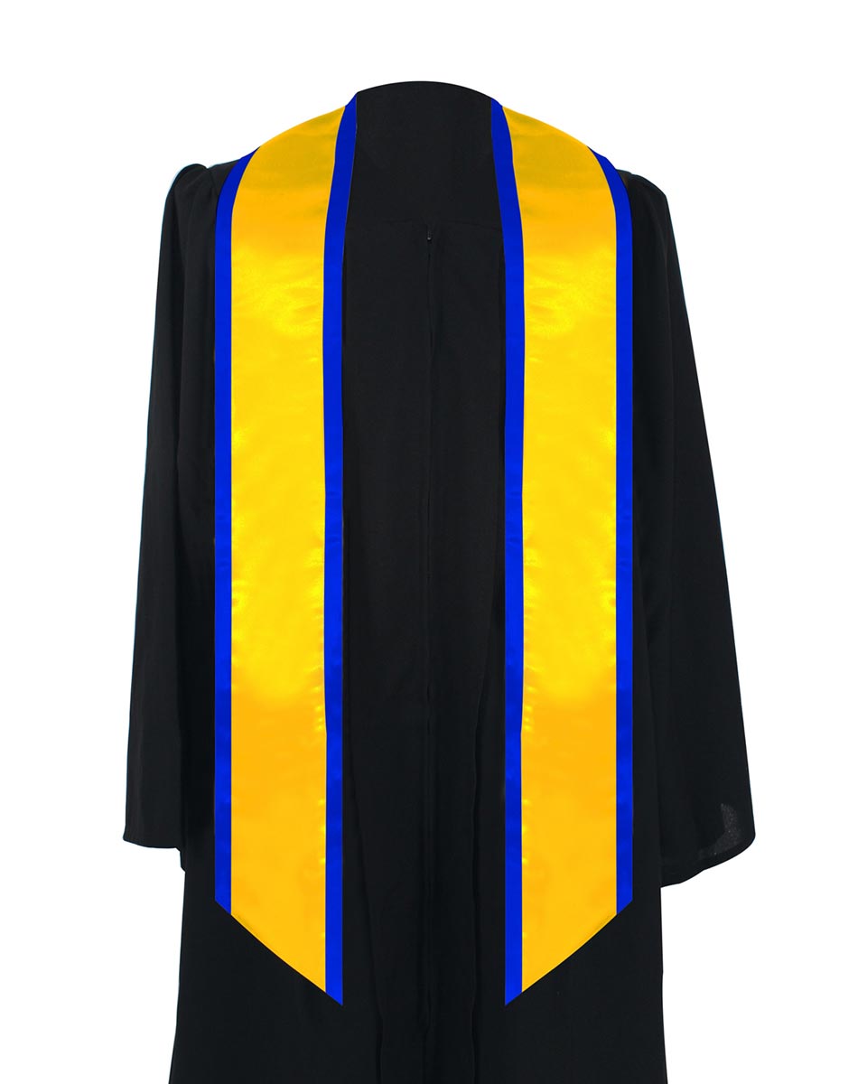 thumbnail image 2 of Clearance BANEX Graduation Stole Plain Graduation Honor Stole Classic End Trim Unisex Adult 72 Long Graduation Stole Class 2025 Clearance Sales B1 2 of 13