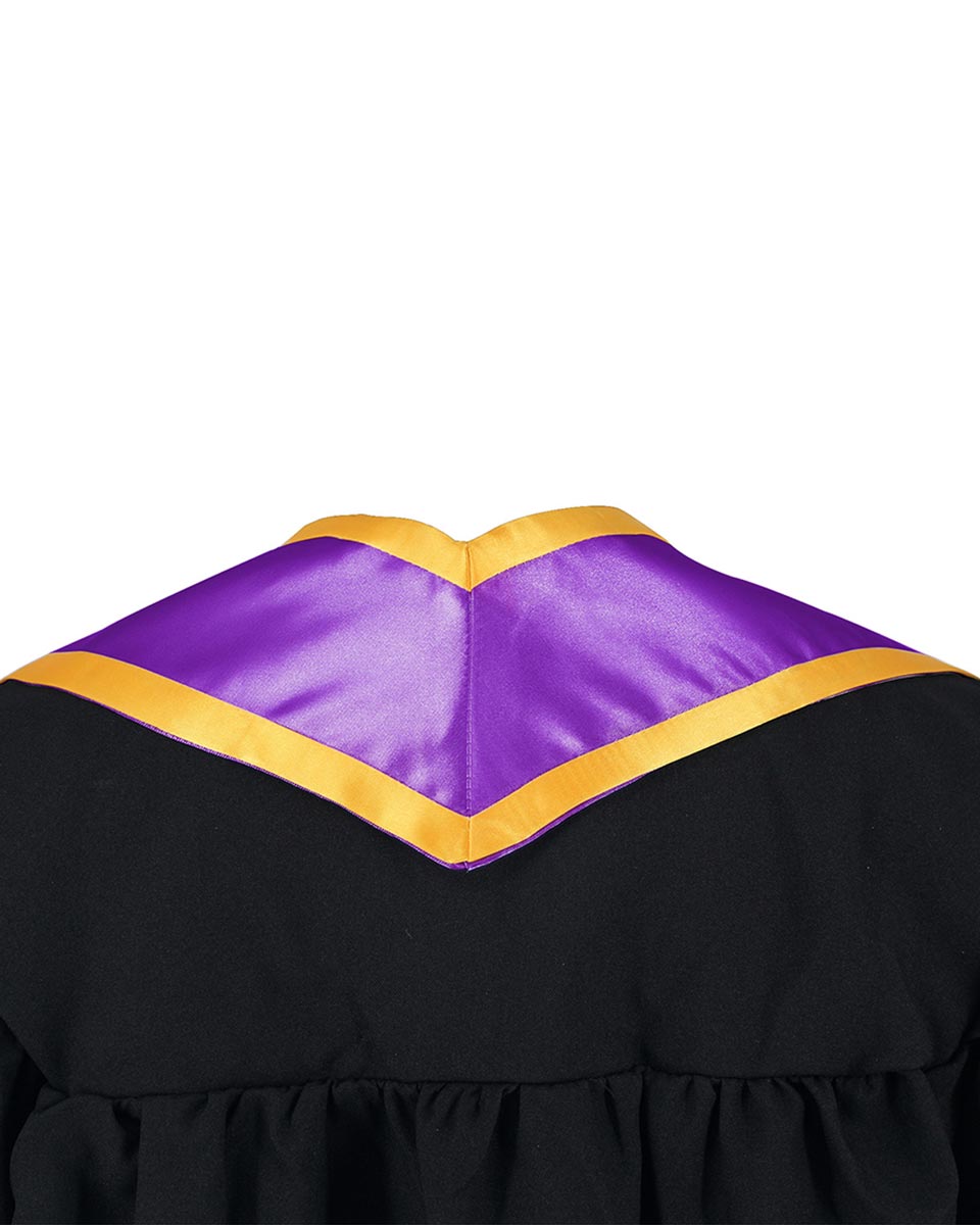 Graduation Stole Angled End With Trim - 11 Colors Available