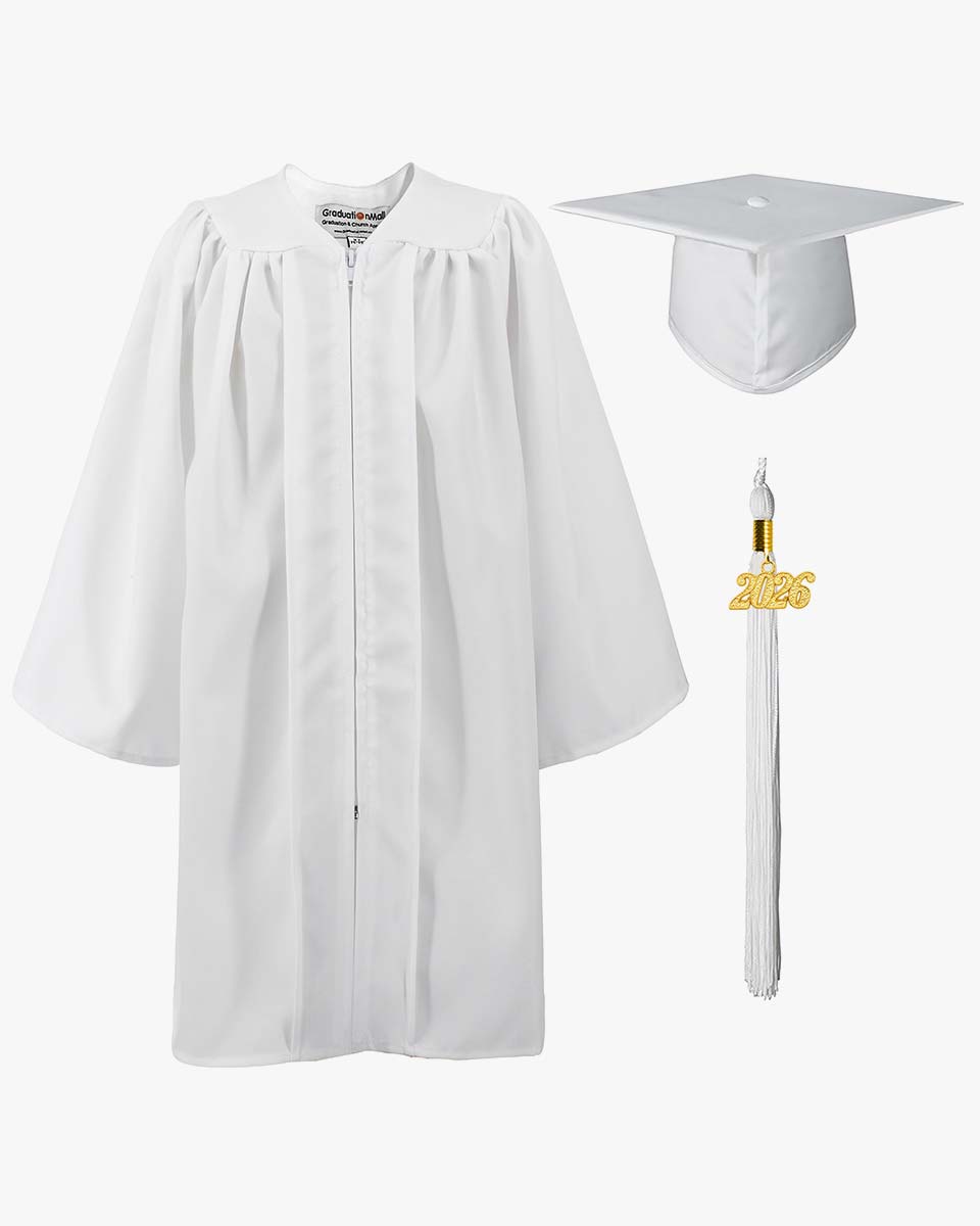 Matte Kindergarten Graduation Cap, Gown, Stole & Diploma Package