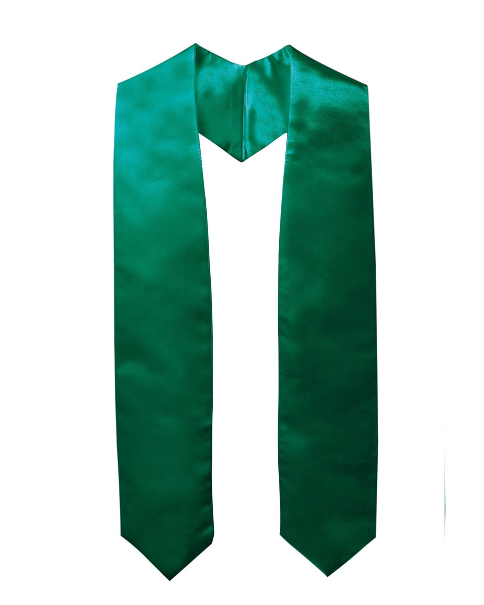 Plain Graduation Stole - 16 Colors Available