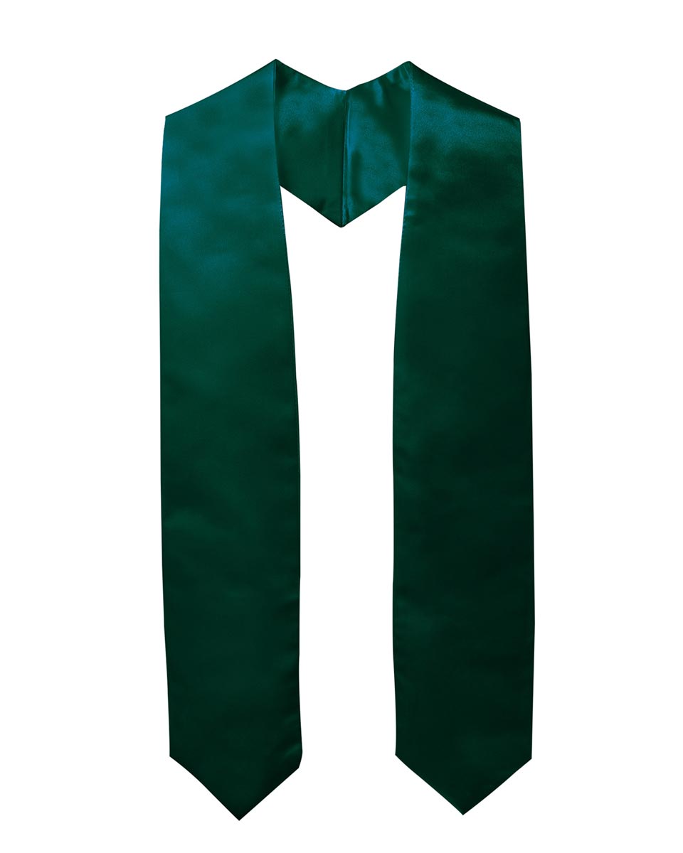 Plain Graduation Stole - 16 Colors Available