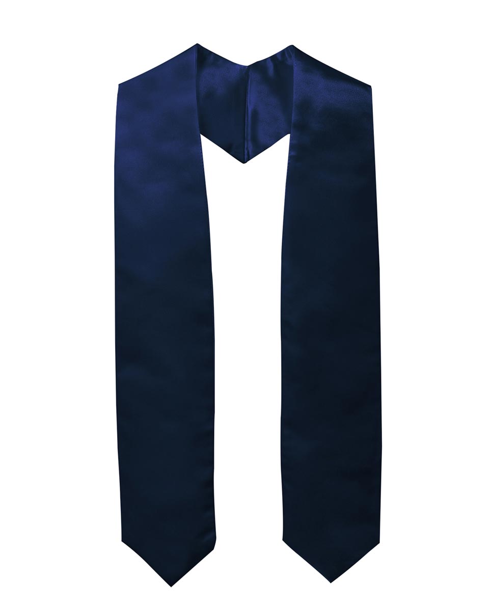 Plain Graduation Stole - 16 Colors Available