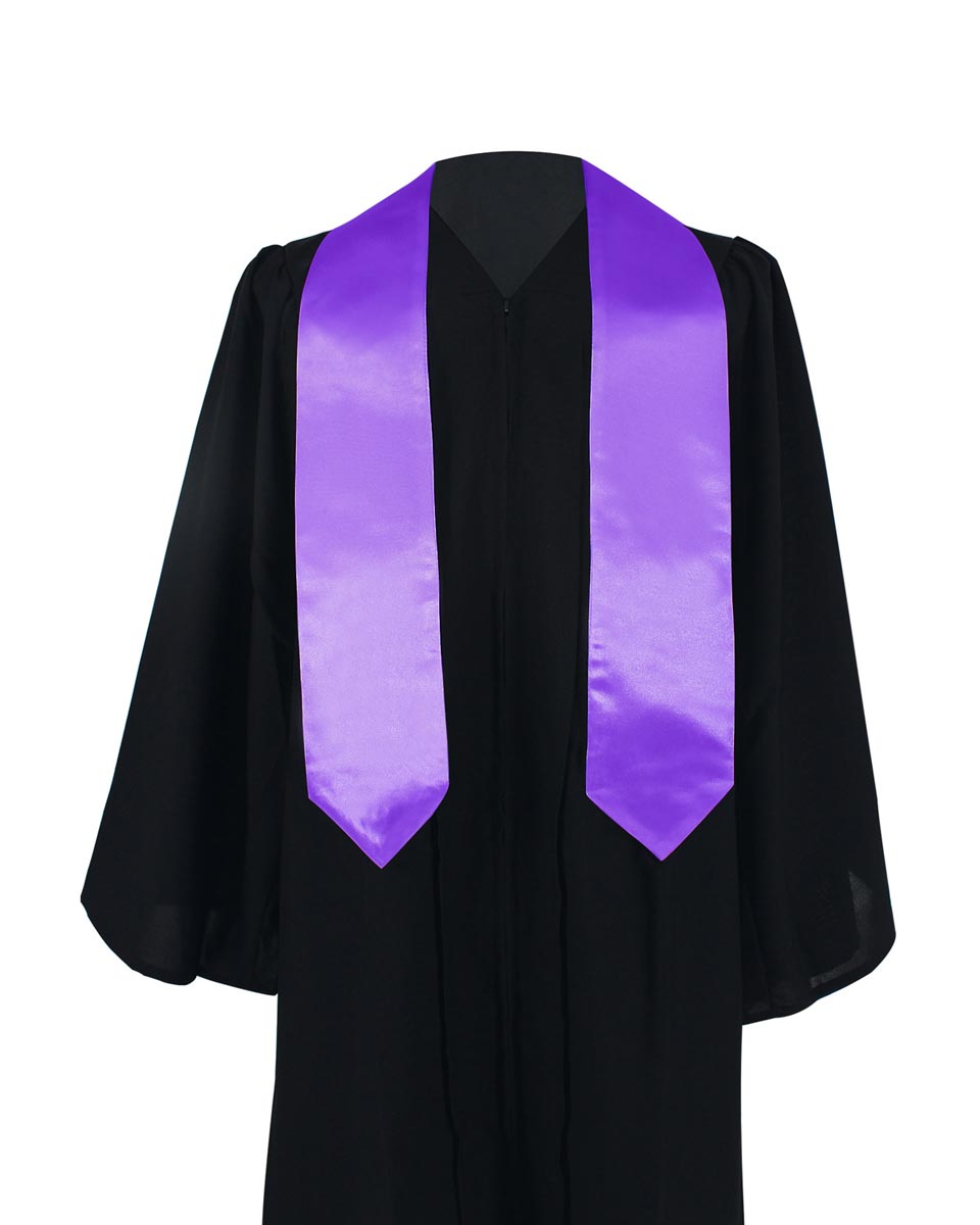 Plain Graduation Stole - 16 Colors Available