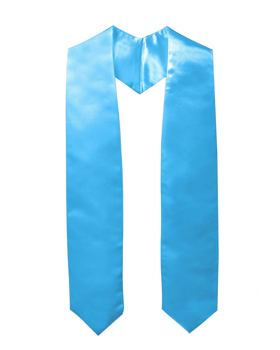 Plain Graduation Stole - 16 Colors Available