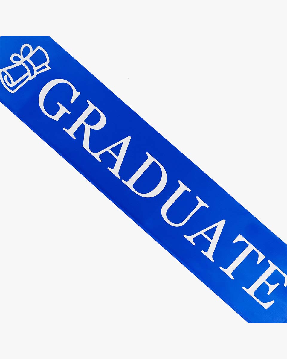 Class of 2022-2021 Graduation Sash with Glitter Letter for Graduation Party-Royal Blue