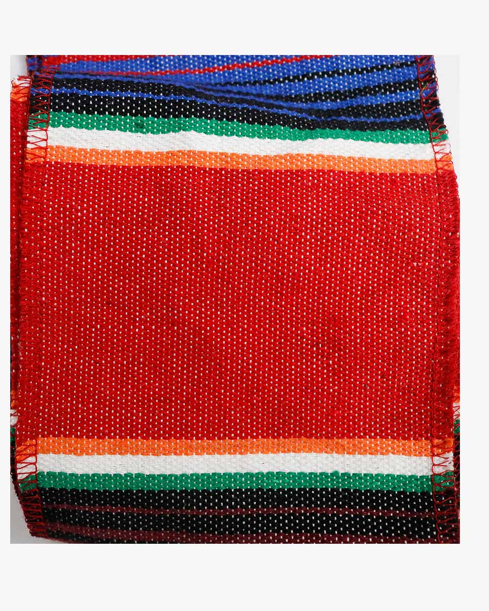 Mexican Serape Graduation Stole with White Tassel - 7 Colors Available