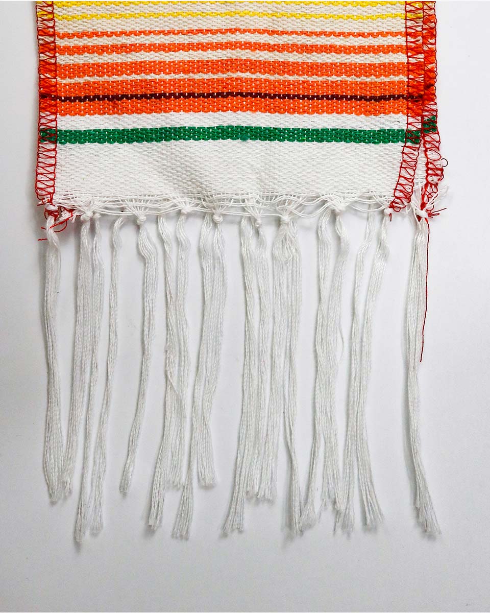 Mexican Serape Graduation Stole with White Tassel - 7 Colors Available