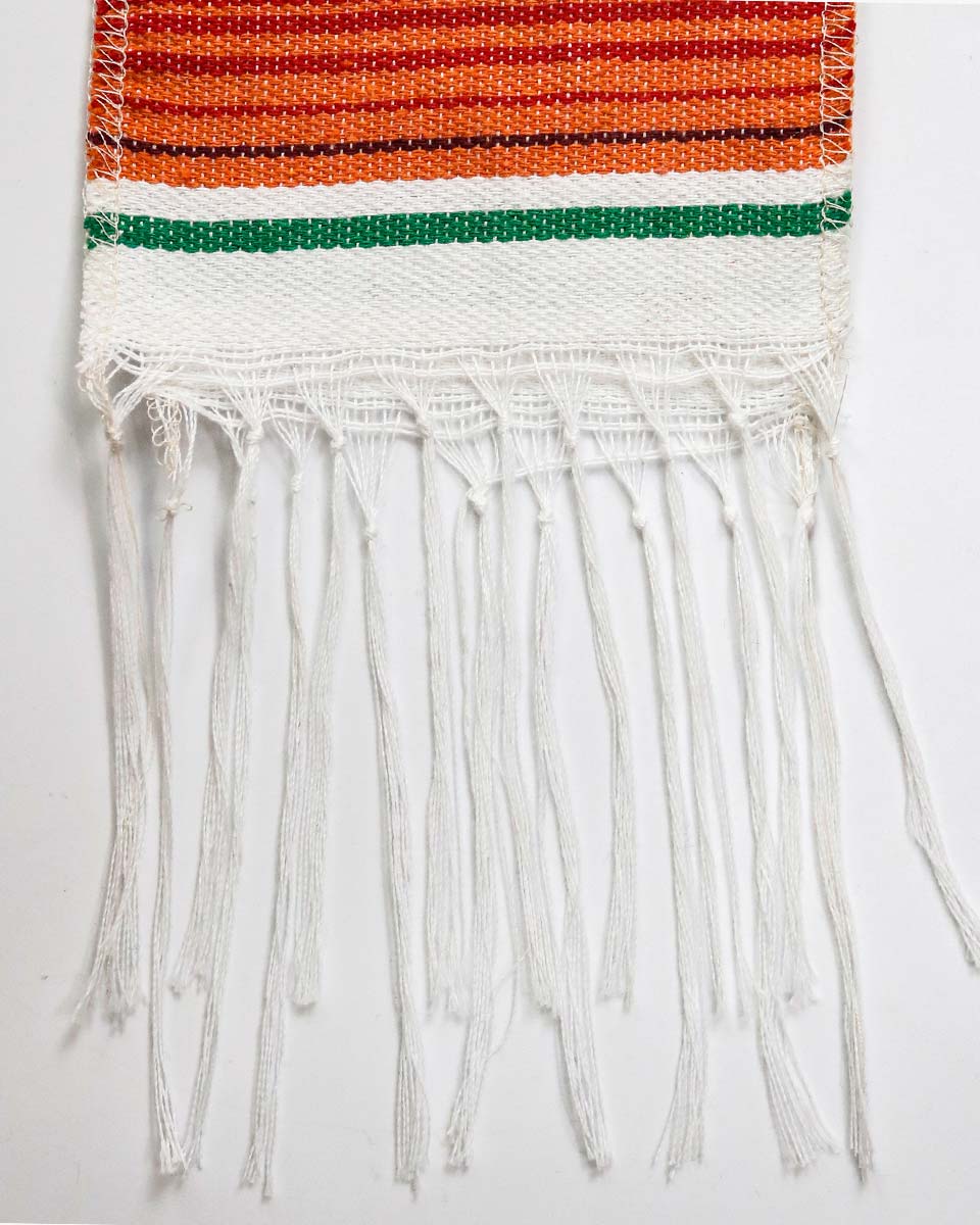 Mexican Serape Graduation Stole with White Tassel - 7 Colors Available