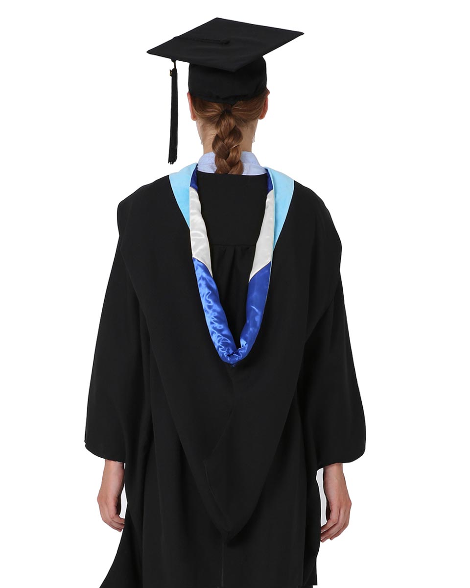 Deluxe Bachelor Graduation Cap Gown Hood Package