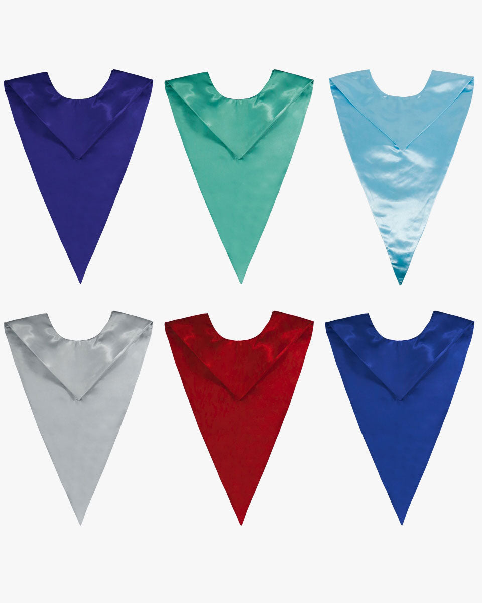 Traditional One Color V Stoles - 11 Colors Available