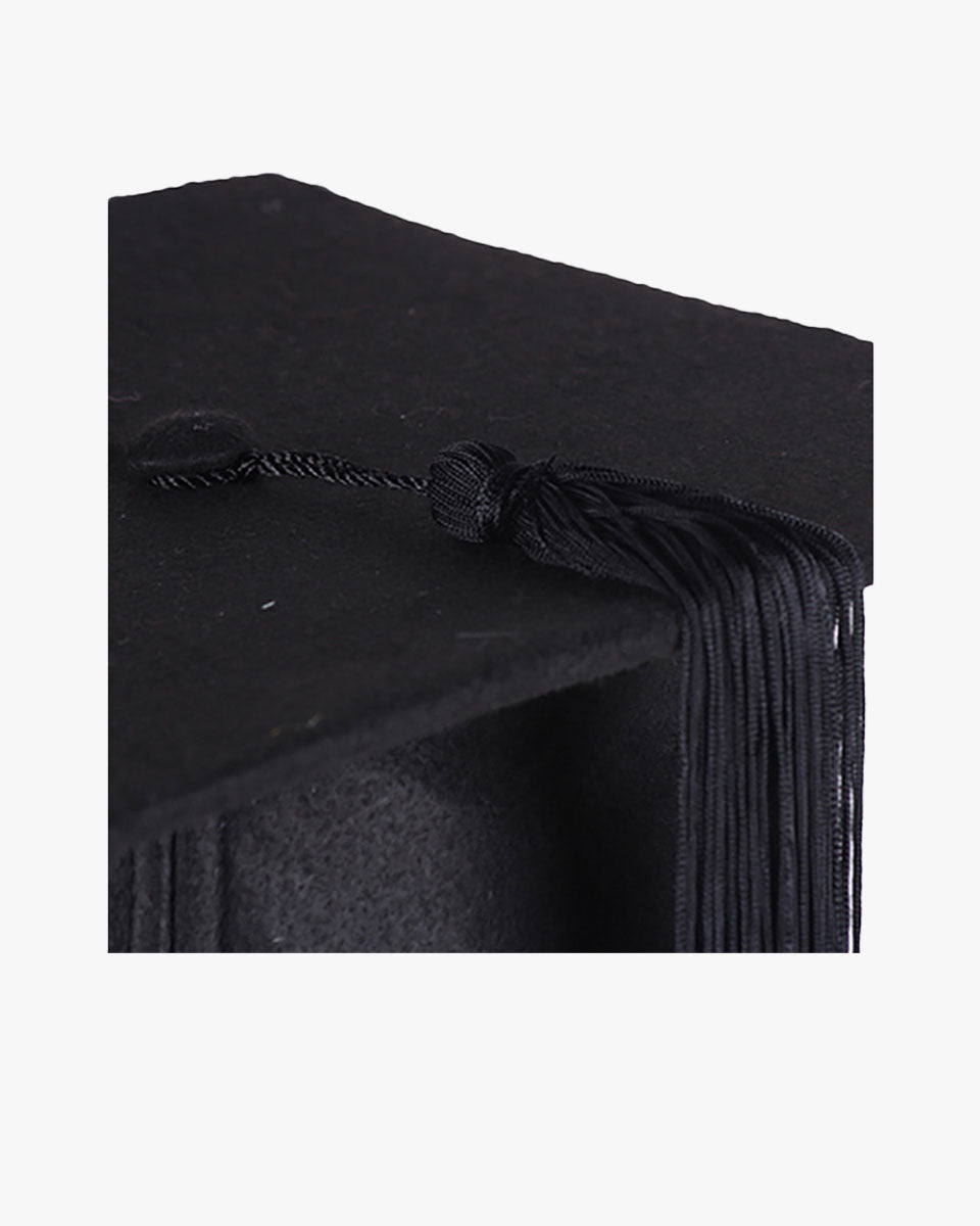 Deluxe Academic Graduation Mortarboard With Rubber Band