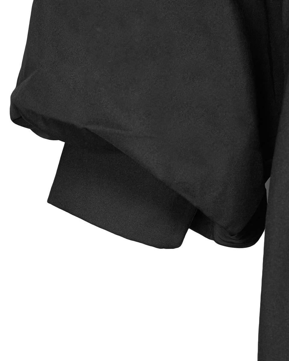 Deluxe Doctoral Academic Gown Only - Black with Gold Piping