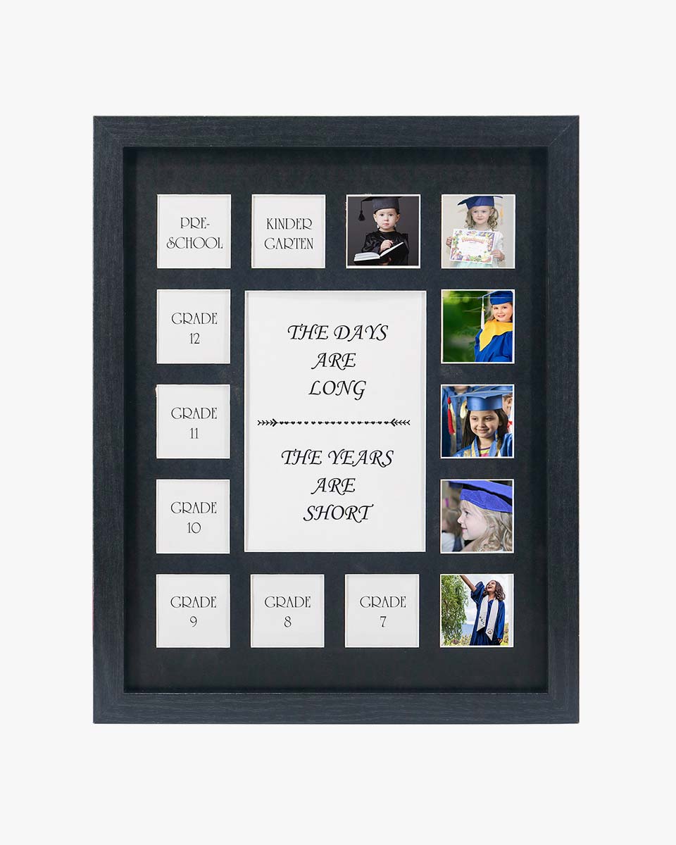 School Years Picture Frame Pre-School & Kindergarten to 12th Grade Displays – 2 Colors Available