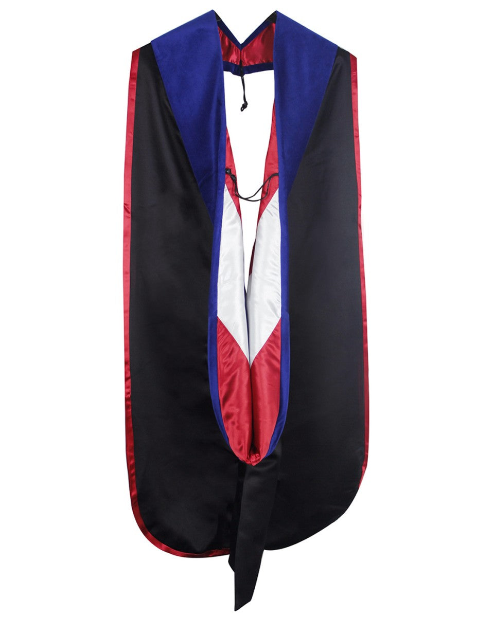 Deluxe Doctoral Hood - 2 Color Combinations Available