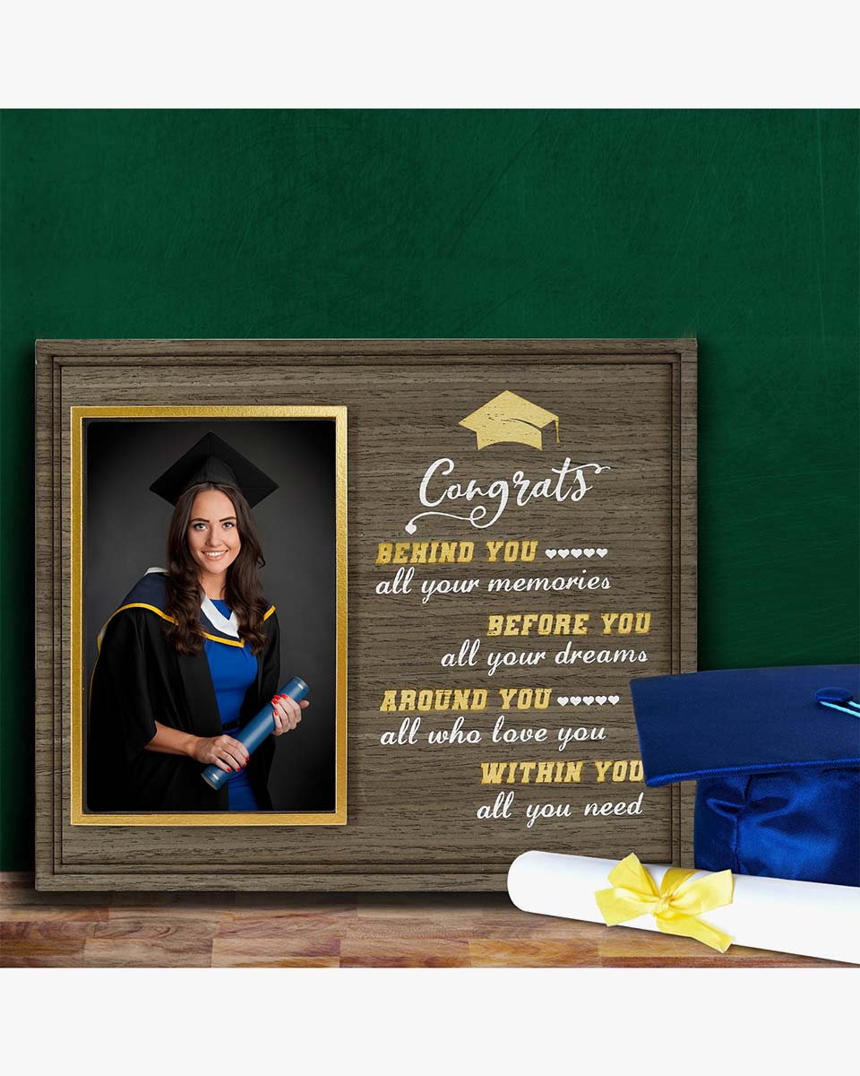 Graduation Inspirational 4x6 Wood Picture Frame Graduation Gifts
