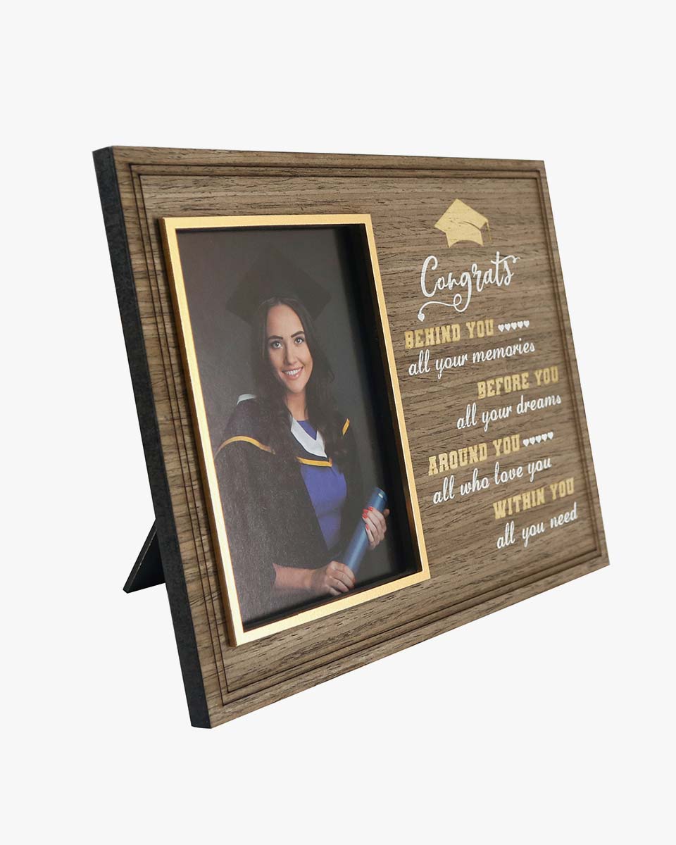 Graduation Inspirational 4x6 Wood Picture Frame Graduation Gifts