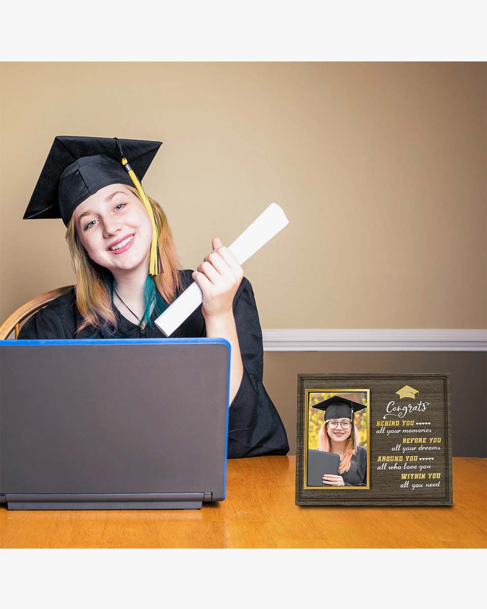 Graduation Inspirational 4x6 Wood Picture Frame Graduation Gifts