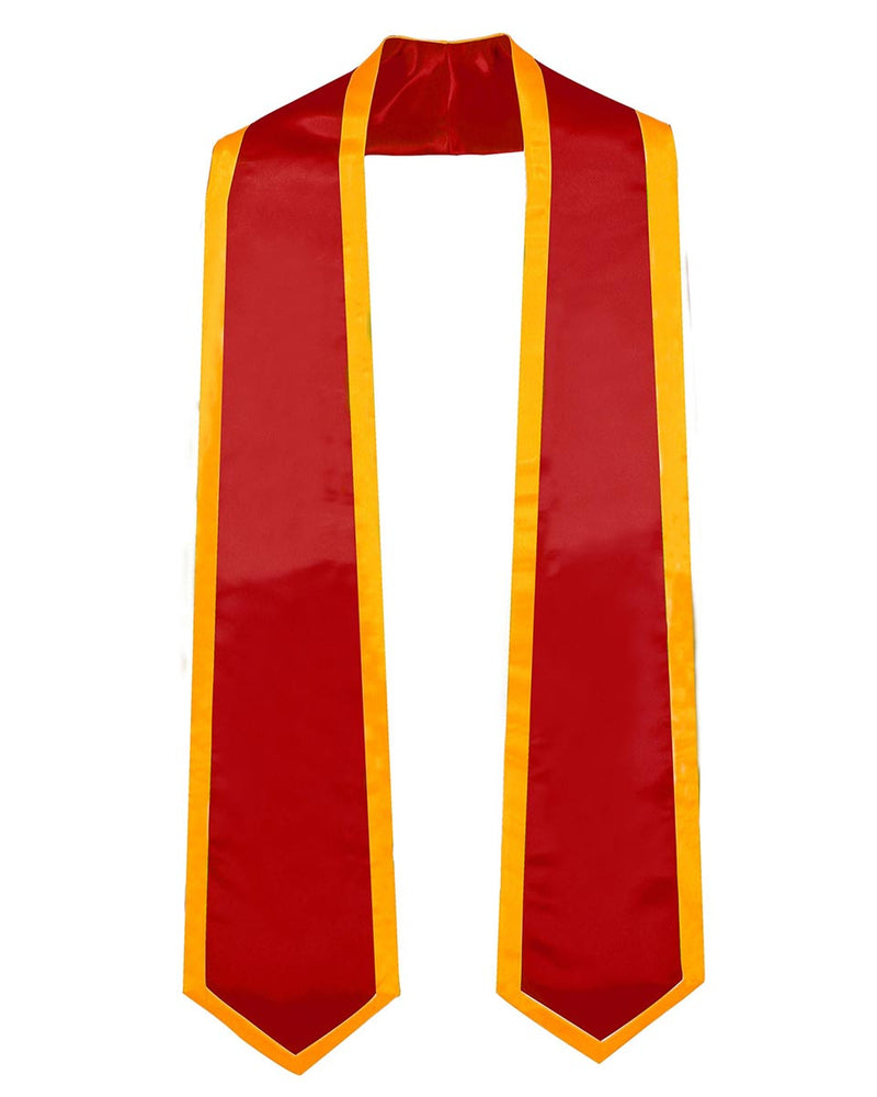 High Quality Fabric 100% Polyester Shiny Satin Graduation Stole ...