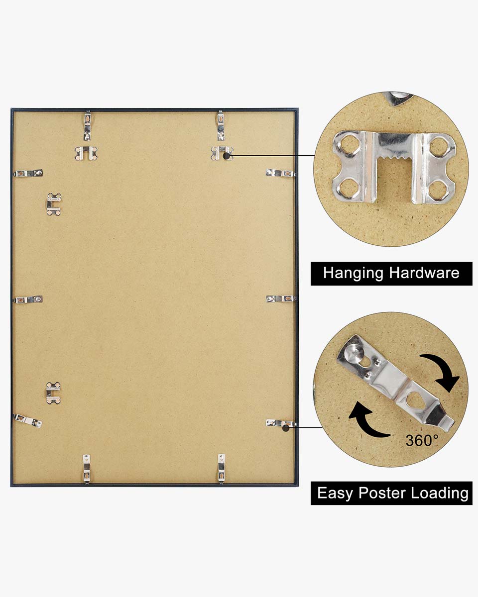 Hanging Poster Frame With UV Protection Acrylic - 2 Sizes Available